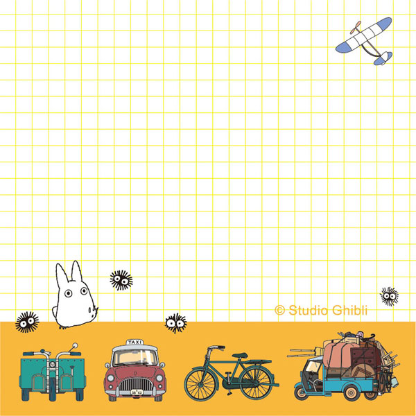 My Neighbor Totoro Memo Pad - Vehicles Series | Studio Ghibli