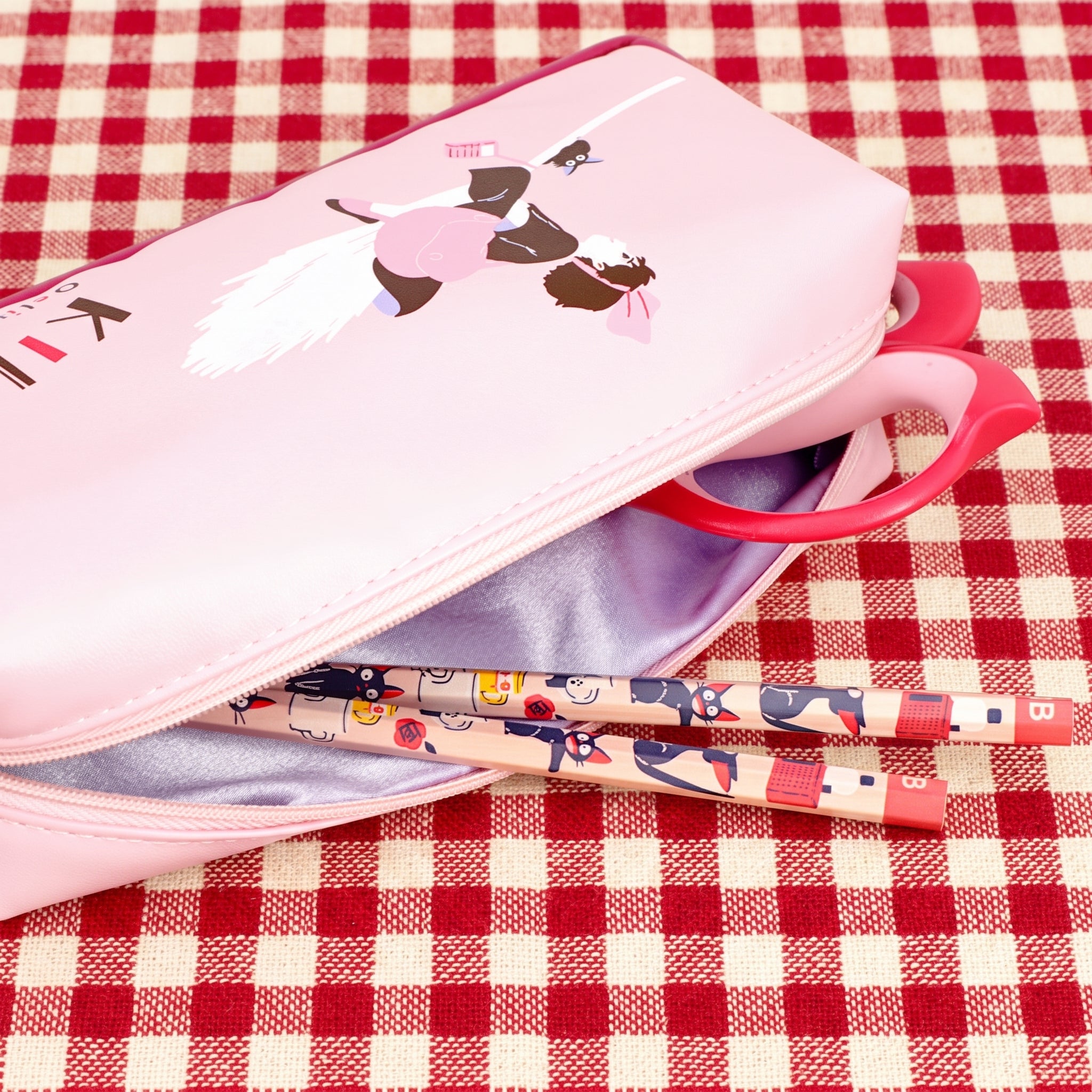 Kiki's Delivery Service Double-sided Pencil Case| Makeup Pouch - Studio Ghibli