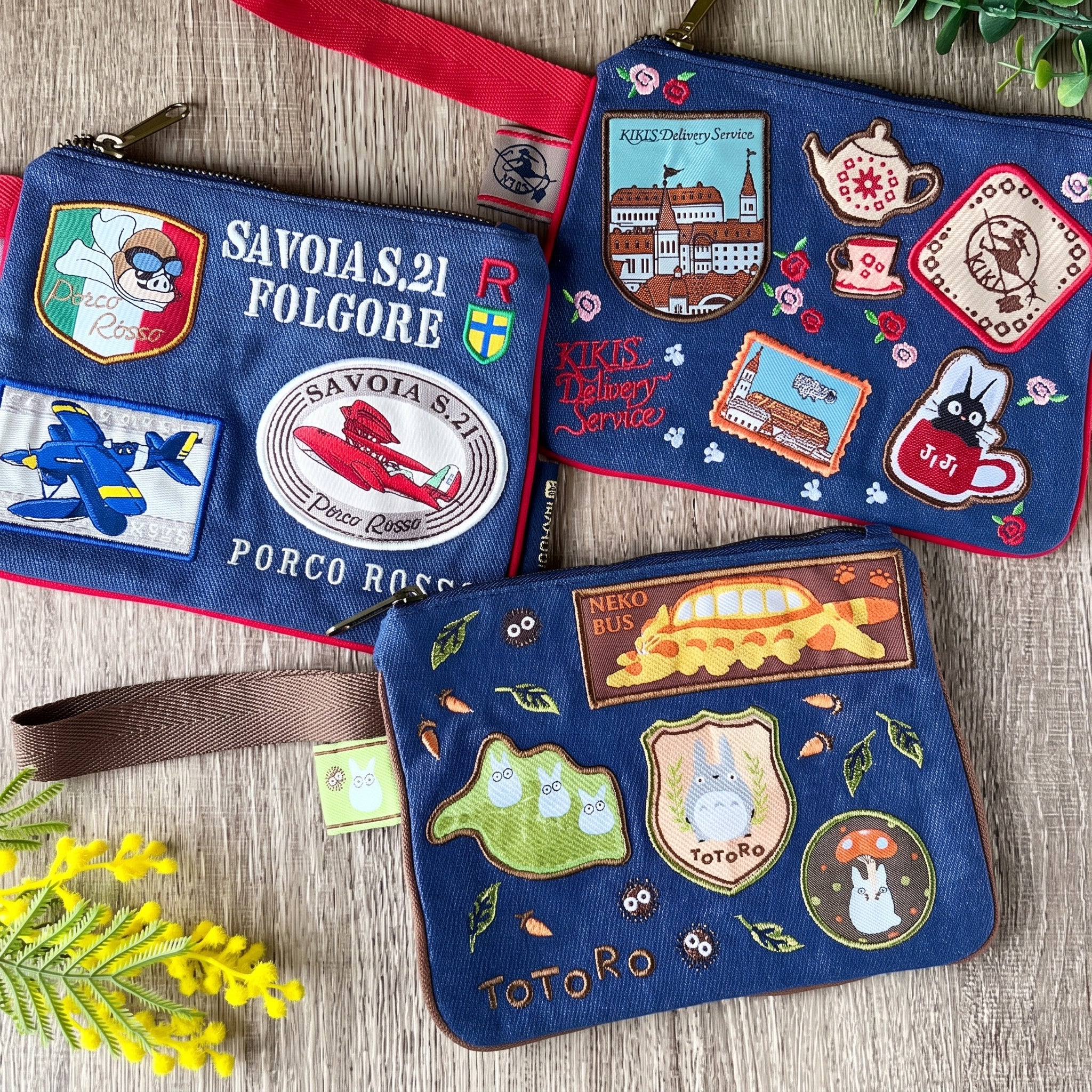 My Neighbor Totoro Icon Patchwork Canvas Pouch | Clutch - Studio Ghibli