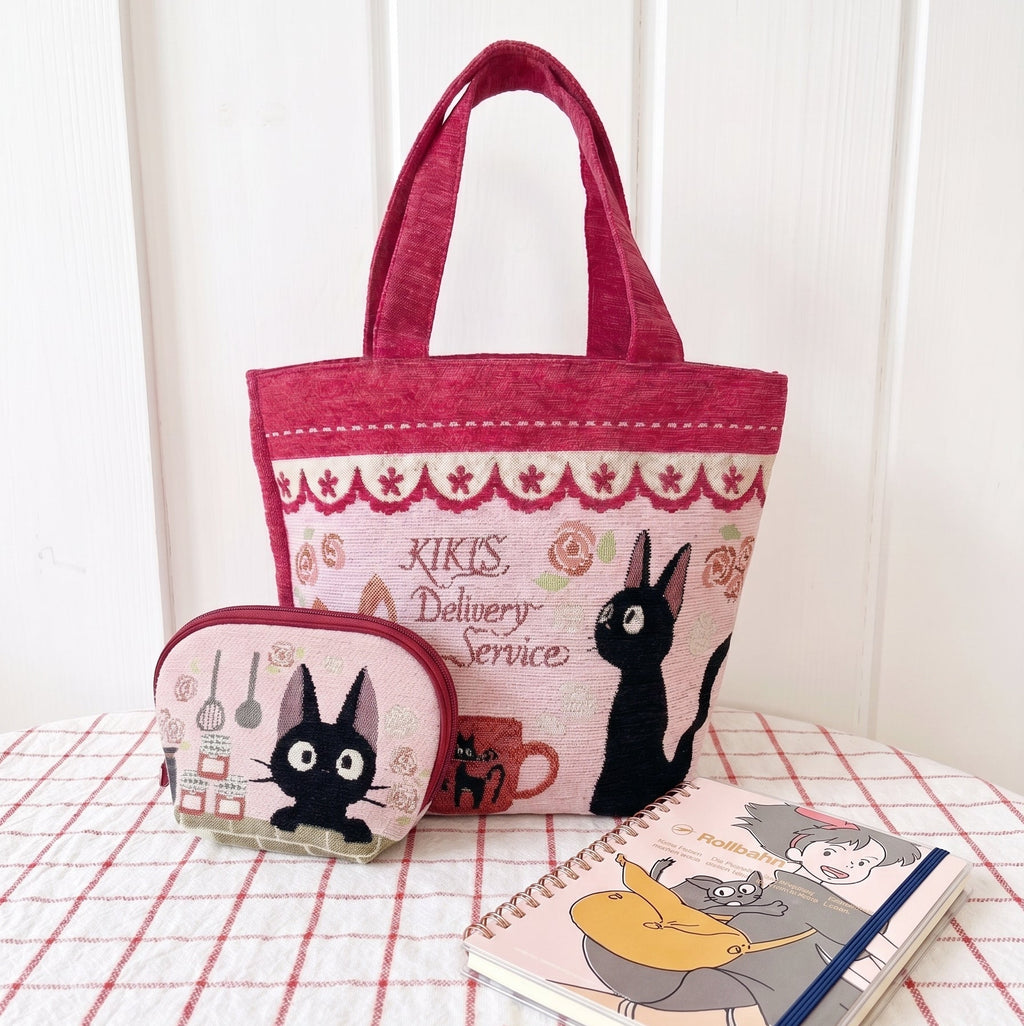 Kiki's Delivery Service Gobelin Tapestry Tote Bag - Jiji & Baguettes Studio Ghibli