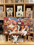 Cottonlion Cat Art Postcard H