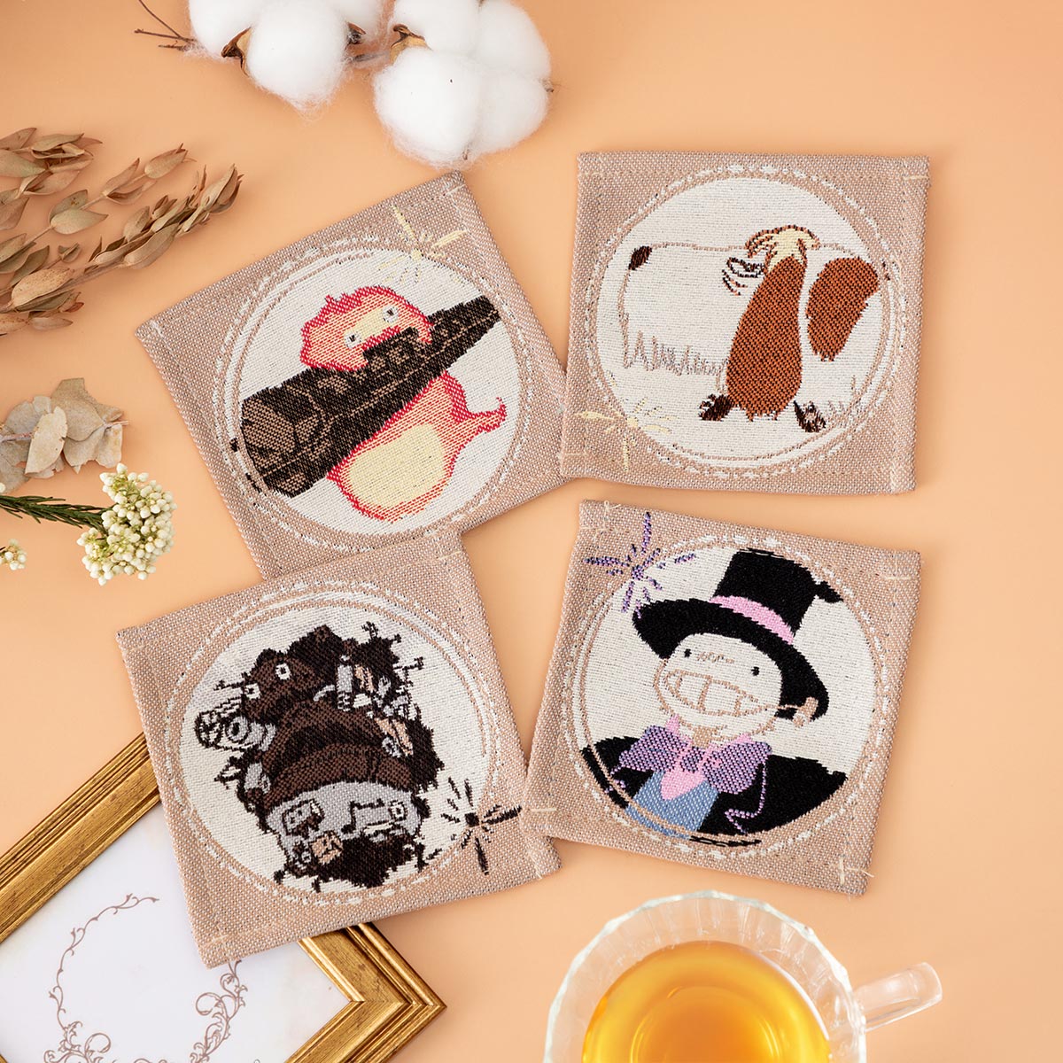 Howl’s Moving Castle Woven Gobelin Coaster | Studio Ghibli