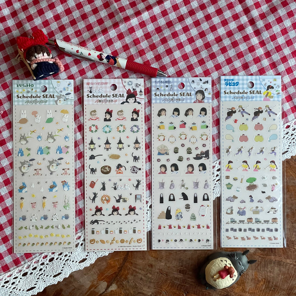 Spirited Away Mini Schedule Stickers | Studio Ghibli
