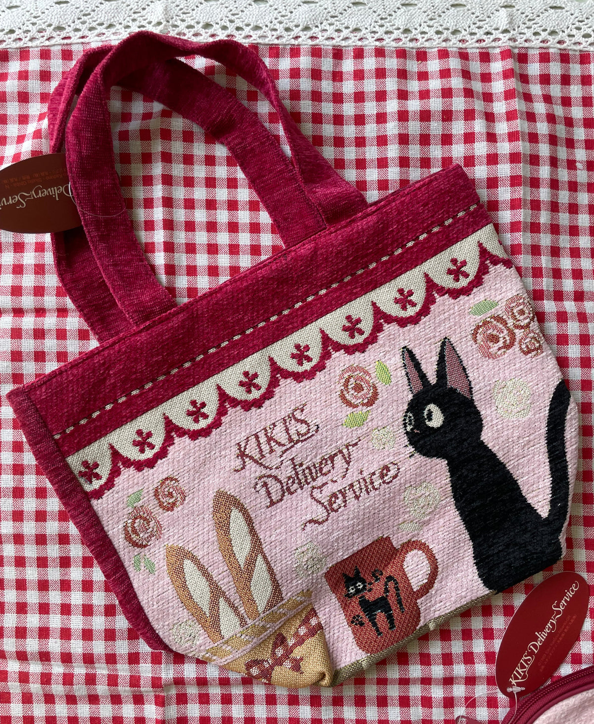 Kiki's Delivery Service Gobelin Tapestry Tote Bag - Jiji & Baguettes Studio Ghibli