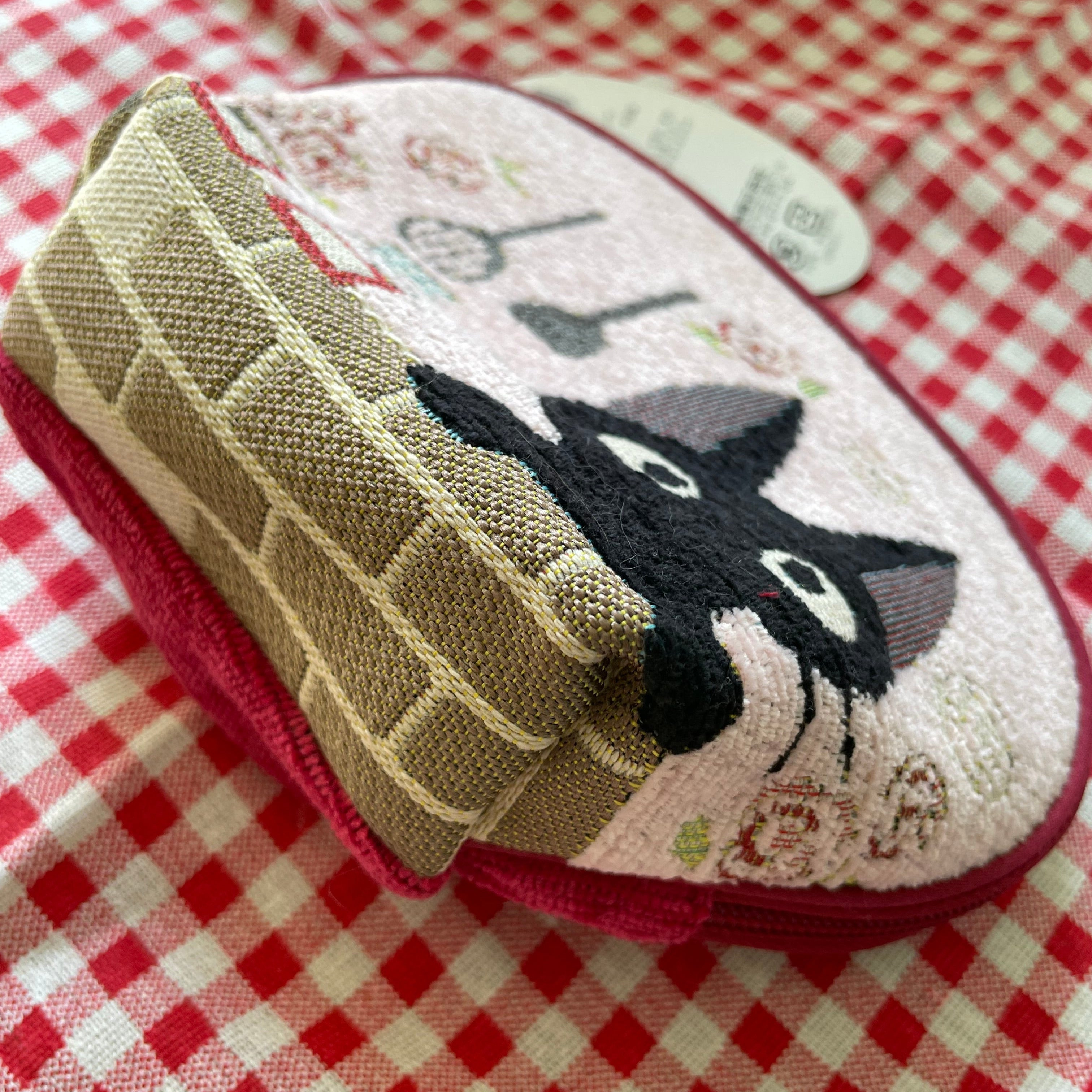 Kiki's Delivery Service Gobelin Tapestry Pouch - Jiji in the Kitchen| Studio Ghibli