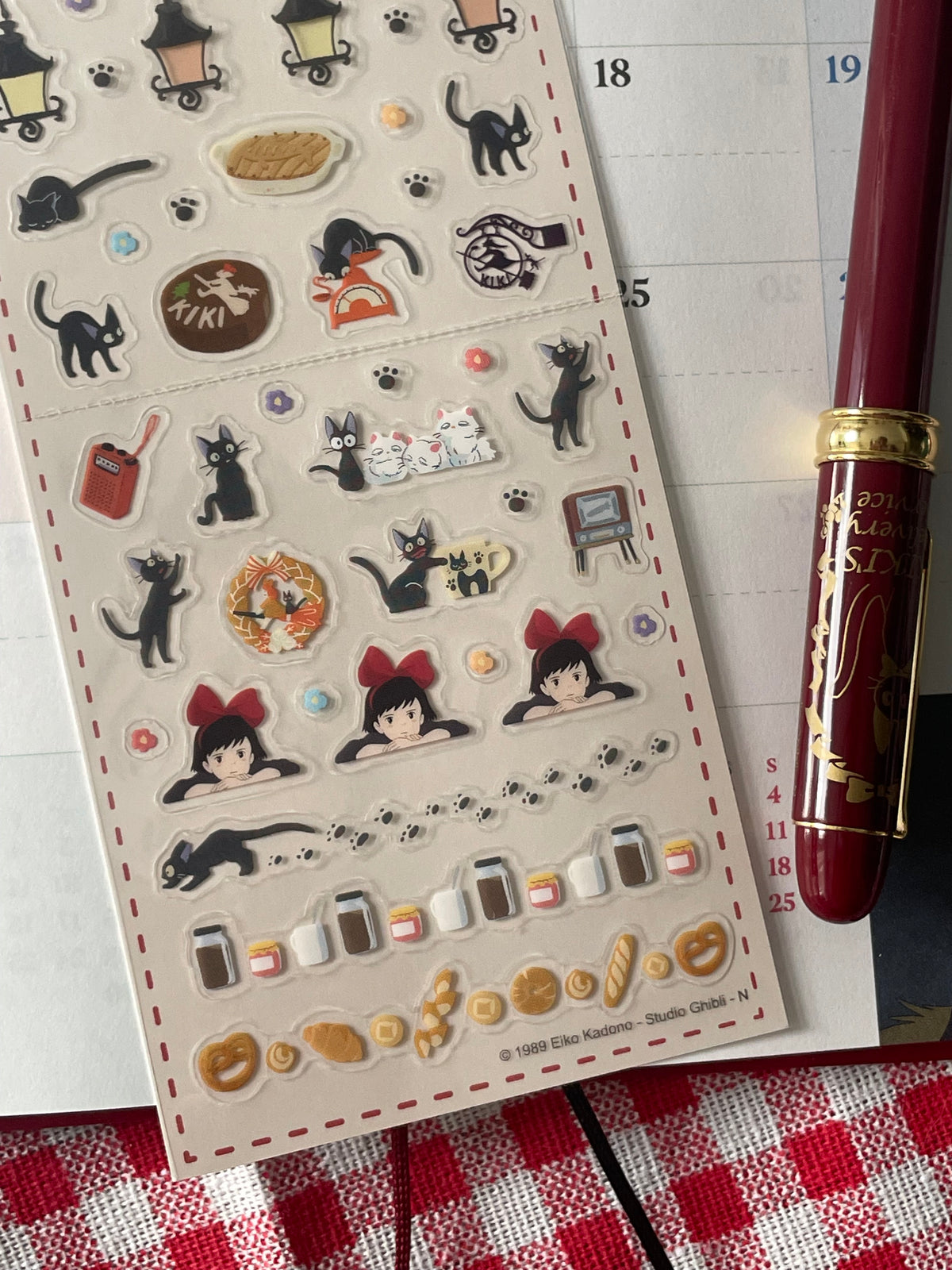 Kiki's Delivery Service Mini Schedule Stickers | Studio Ghibli