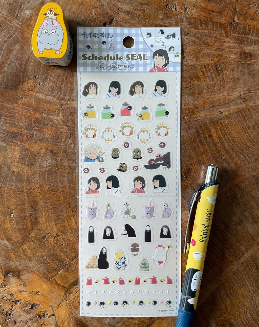 Spirited Away Mini Schedule Stickers | Studio Ghibli