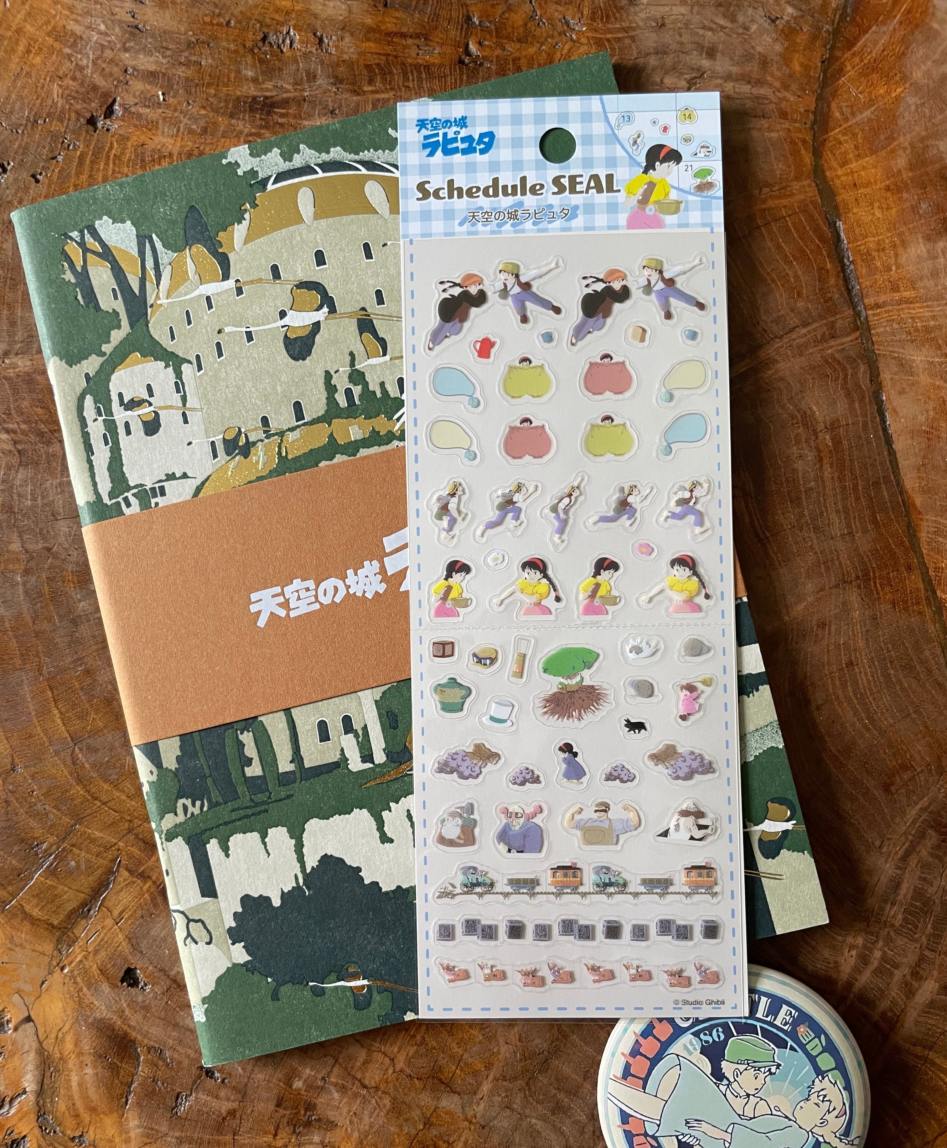 Laputa Castle in the Sky Mini Schedule Stickers | Studio Ghibli
