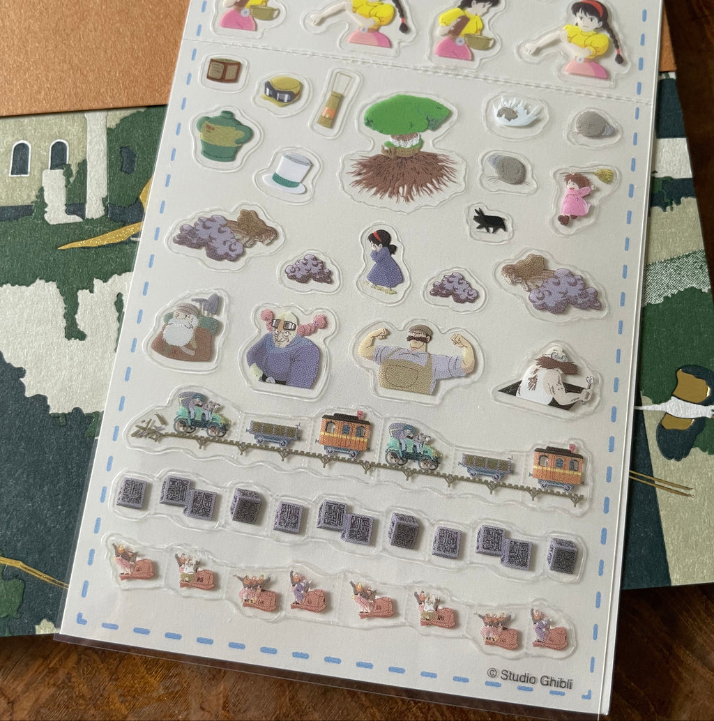 Laputa Castle in the Sky Mini Schedule Stickers | Studio Ghibli