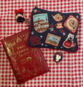 Kiki's Delivery Patchwork Canvas Pouch | Clutch - Studio Ghibli