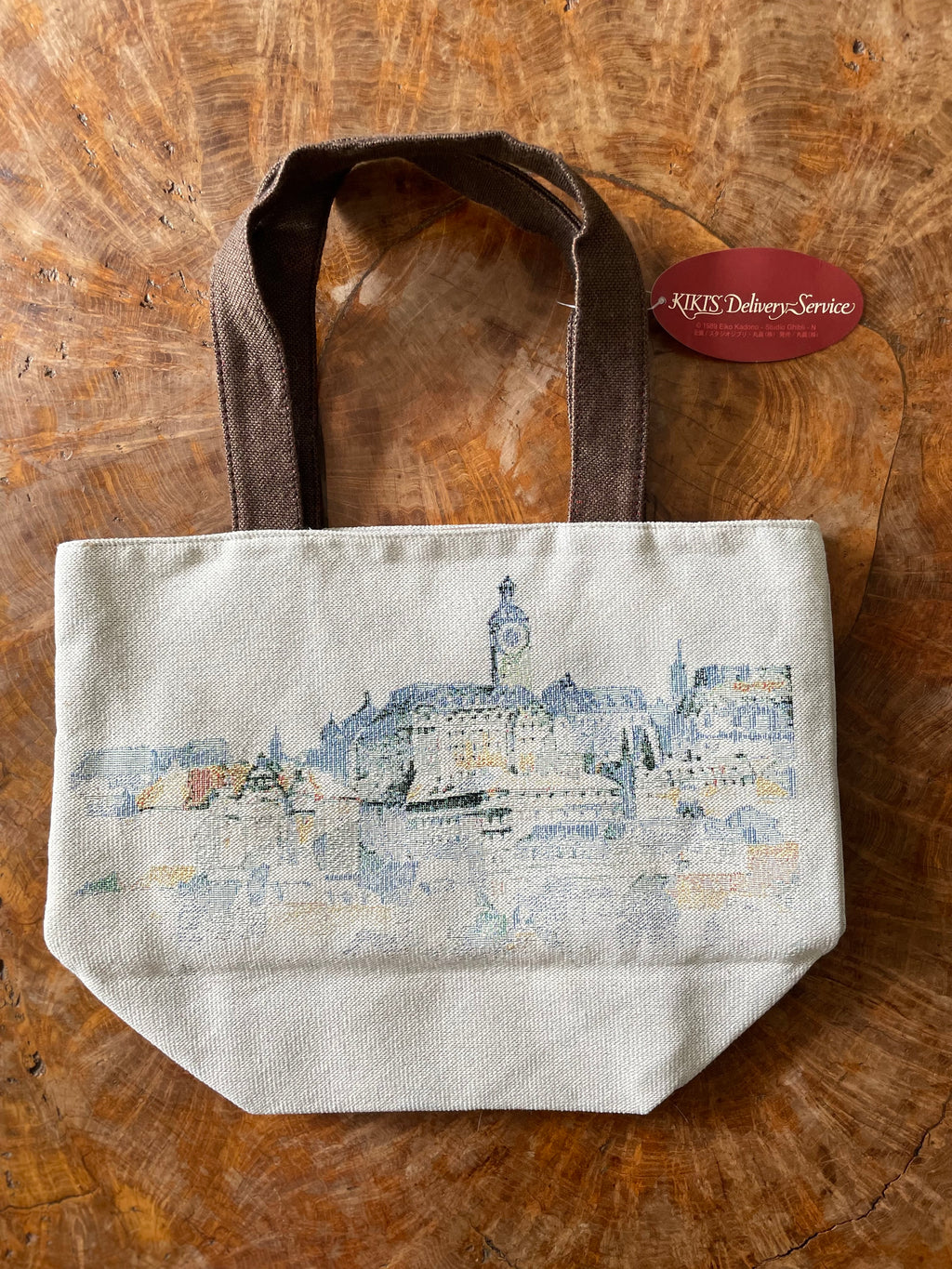 Kiki's Delivery Service Gobelin tapestry Tote Bag - Kiki Flying on the Broom｜Studio Ghibli