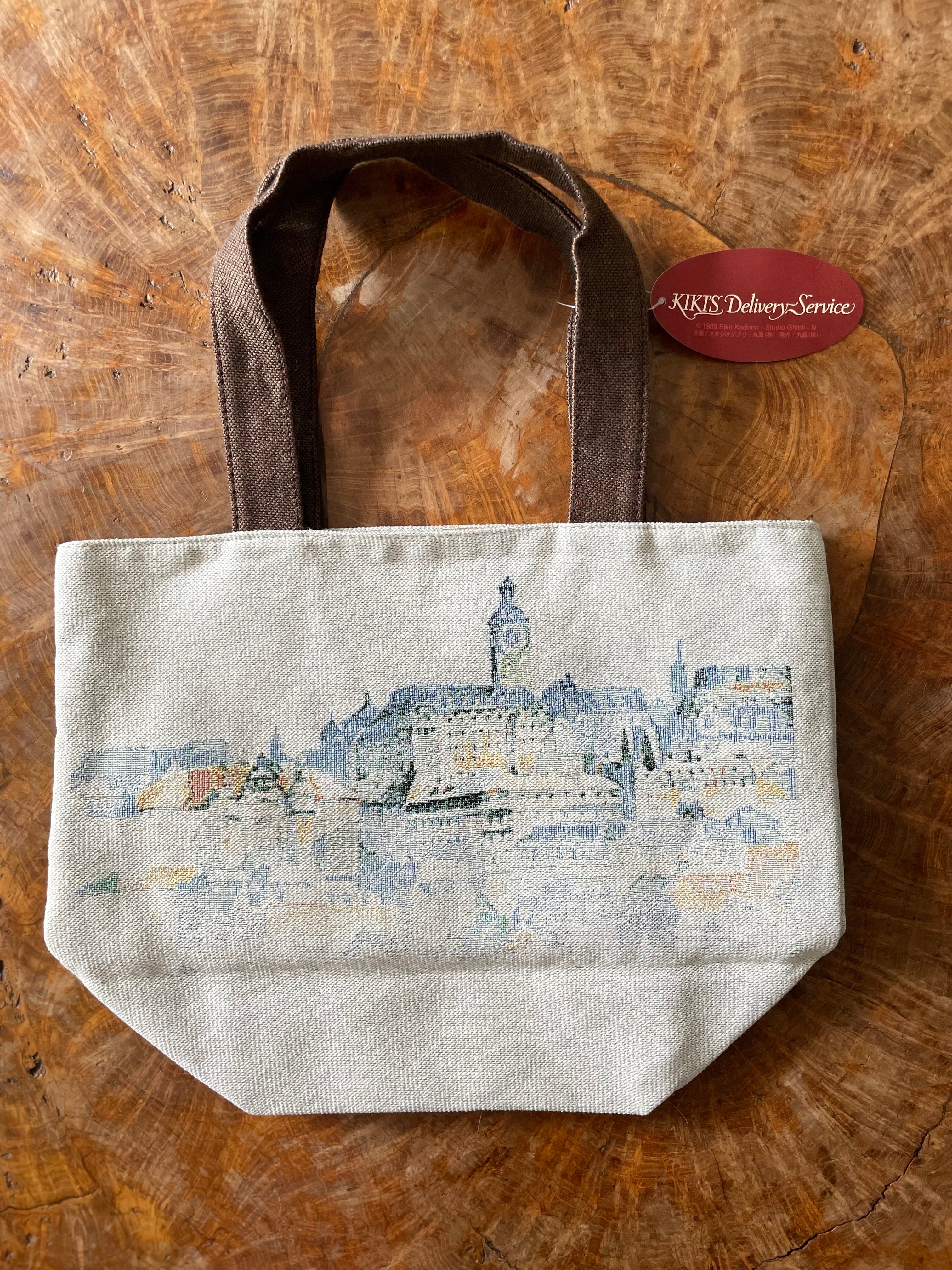 Kiki's Delivery Service Gobelin tapestry Tote Bag - Kiki Flying on the Broom｜Studio Ghibli