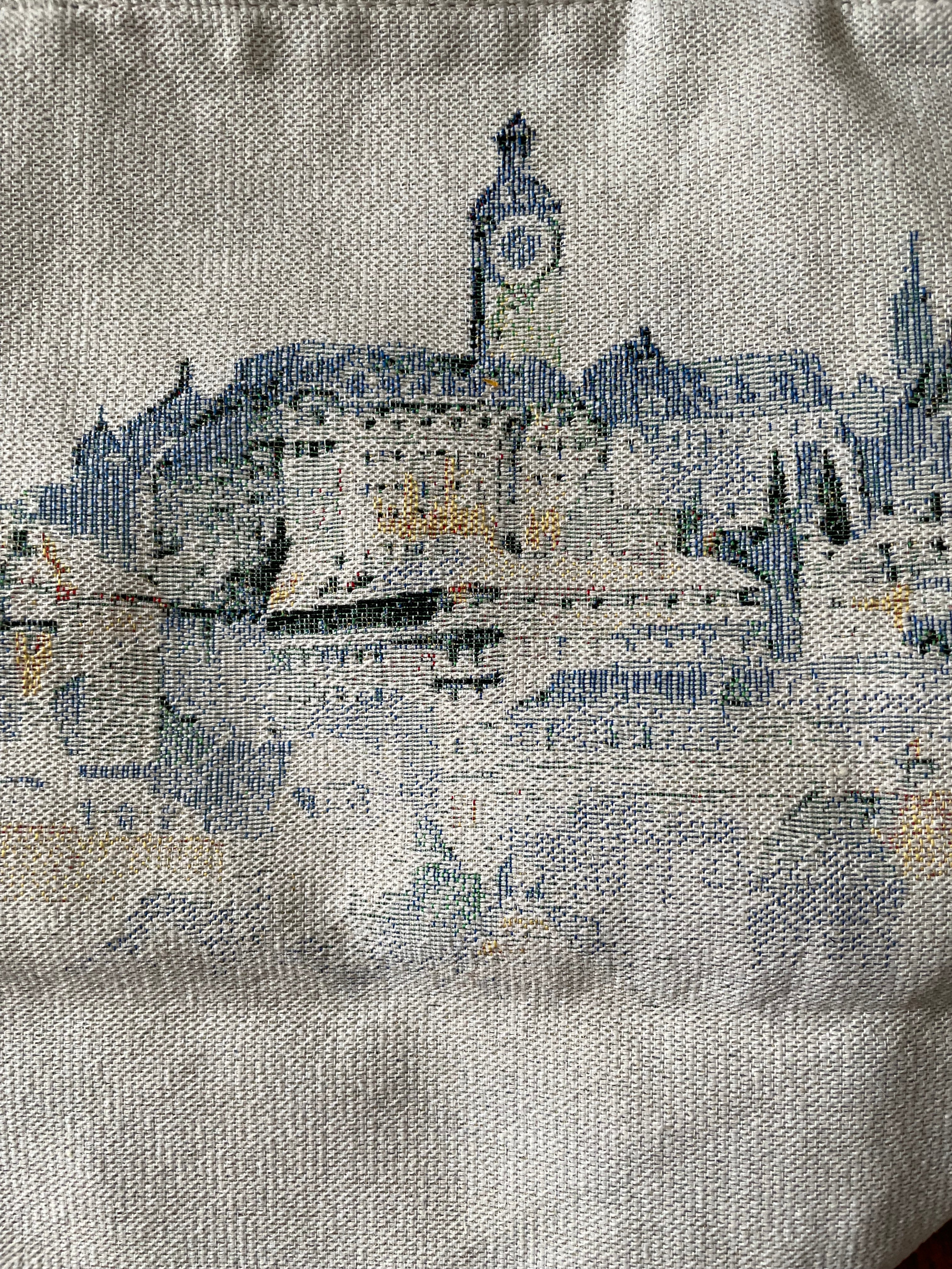 Kiki's Delivery Service Gobelin tapestry Tote Bag - Kiki Flying on the Broom｜Studio Ghibli