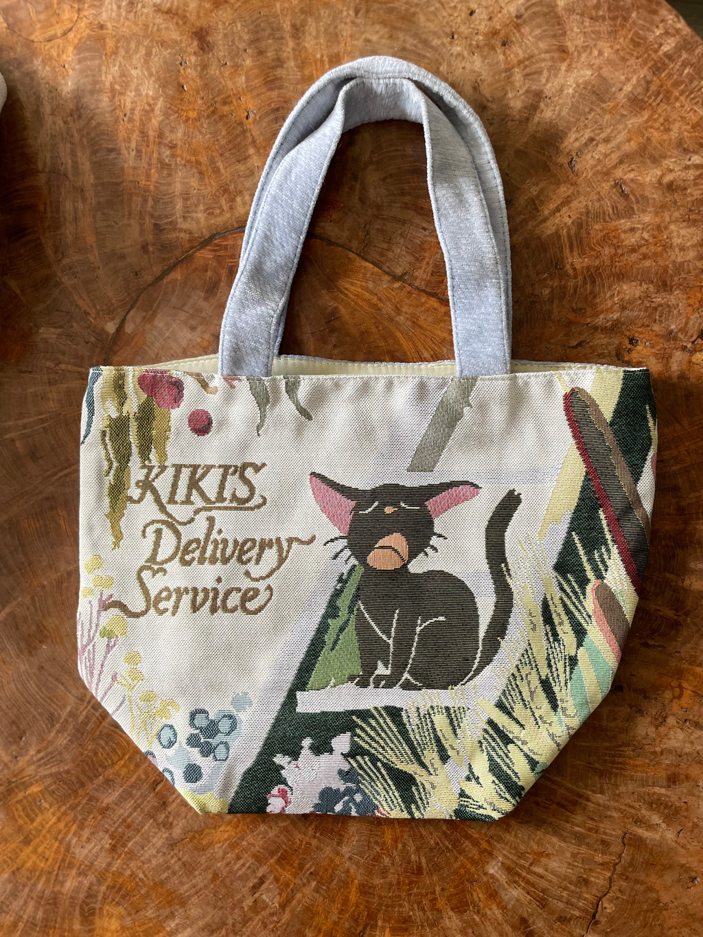 Kiki's Delivery Service Gobelin tapestry Tote Bag - Jiji Yawning ｜Studio Ghibli