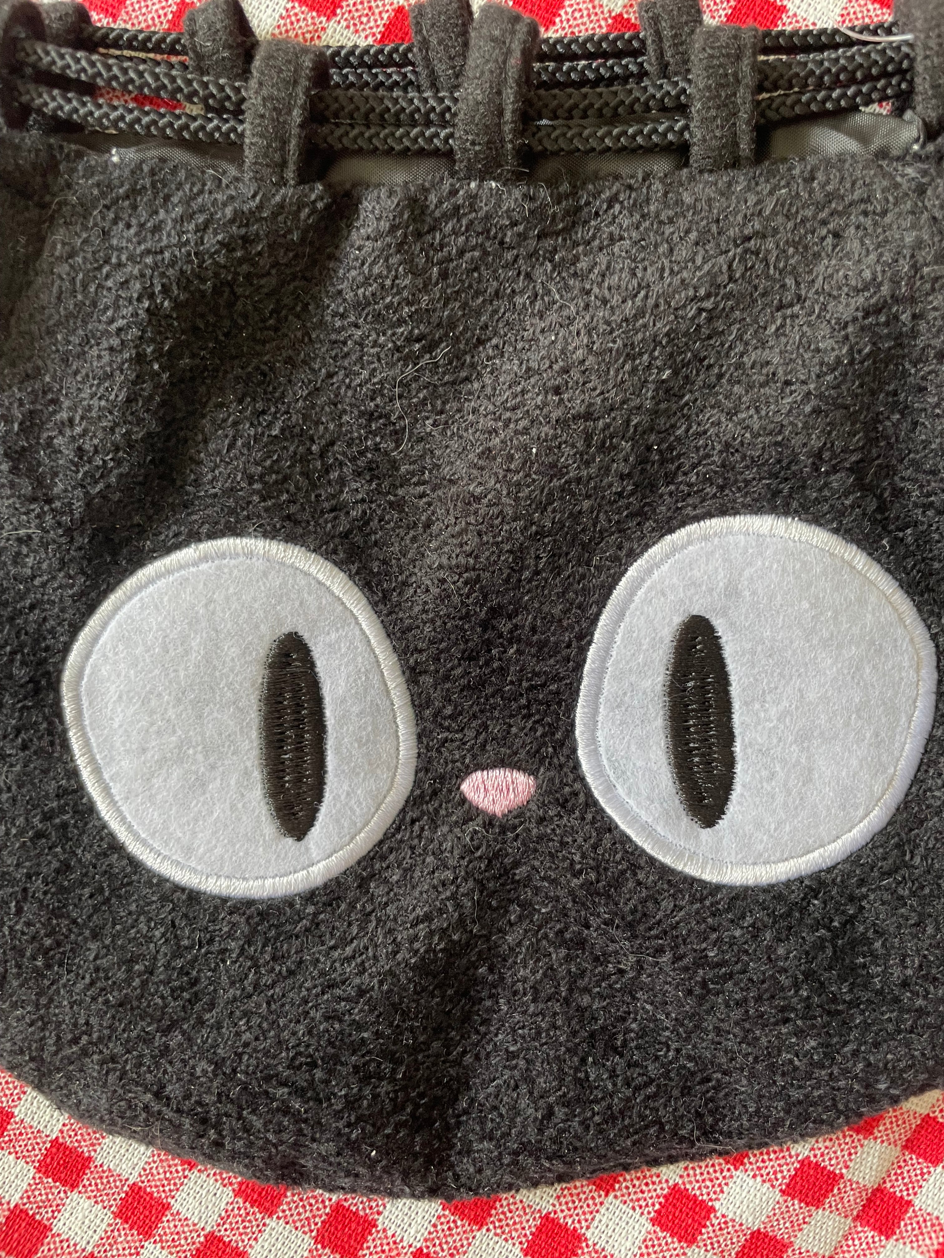 Kiki's Delivery Service Jiji Head-Shaped Drawstring Pouch | Studio Ghibli