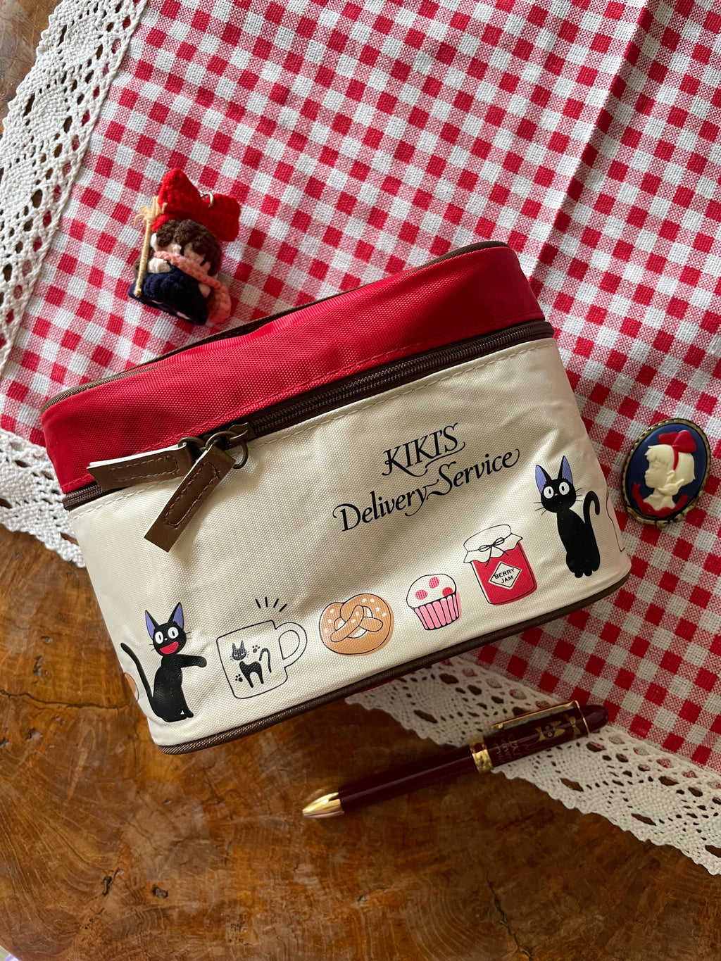 Kiki’s Delivery Service Dual-Compartment Makeup Pouch | Studio Ghibli