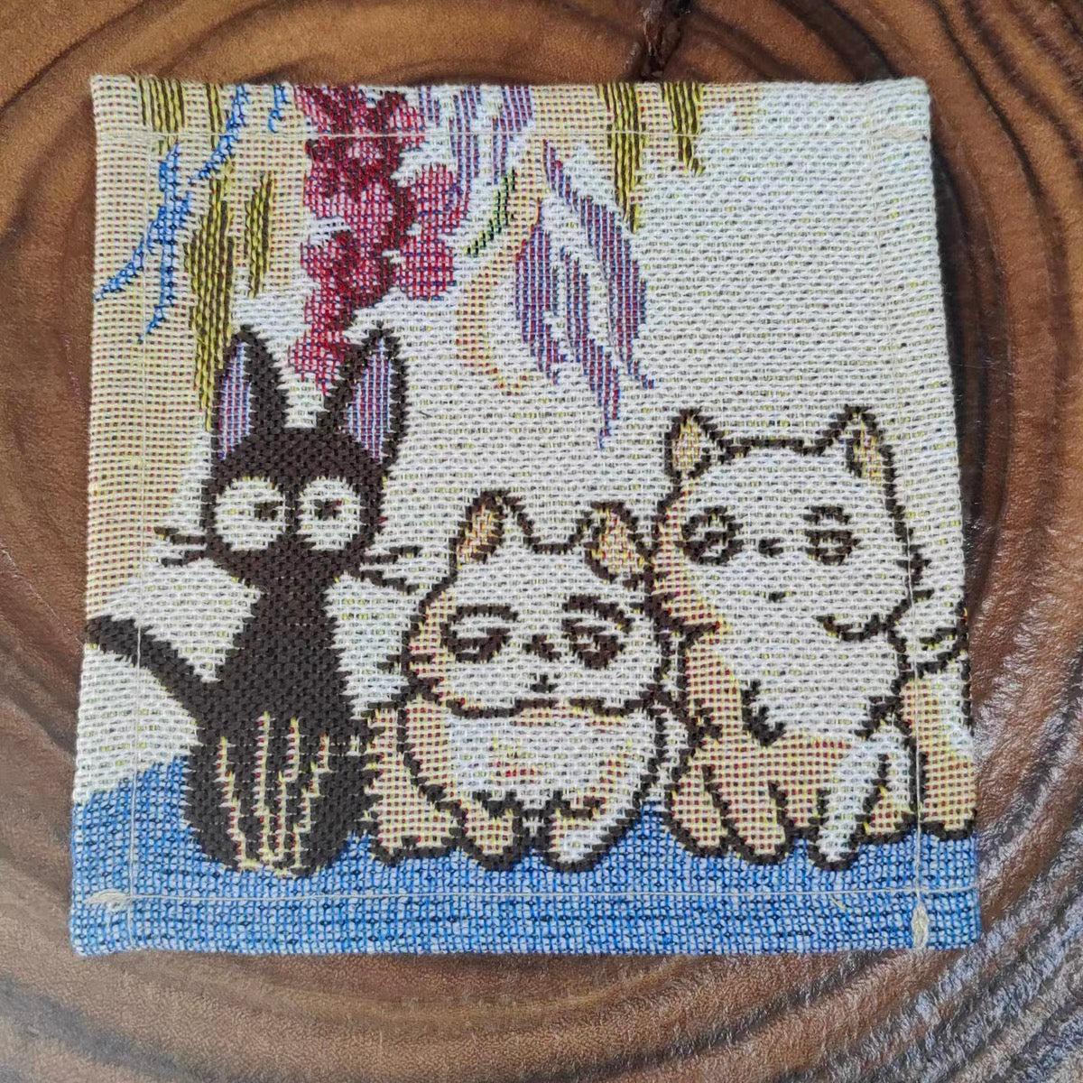 Kiki's Delivery Service Woven Gobelin Coaster | Studio Ghibli