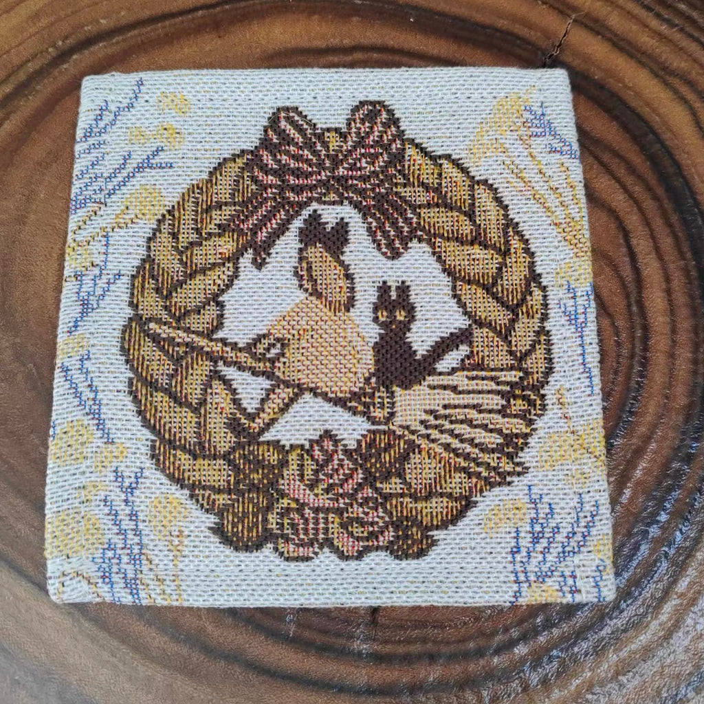 Kiki's Delivery Service Woven Gobelin Coaster | Studio Ghibli