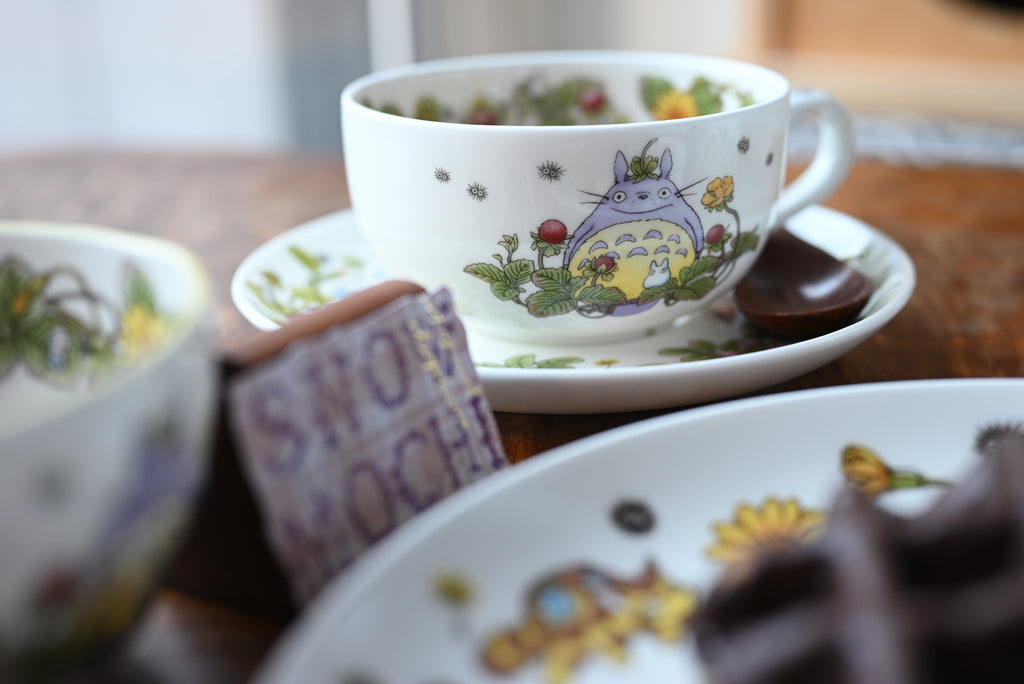 Studio Ghibli My Neighbor Totoro Teacup & Saucer - Strawberry