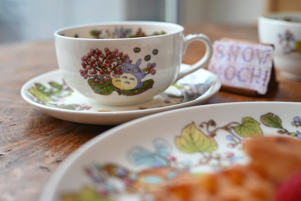 Studio Ghibli My Neighbor Totoro Teacup & Saucer - Viburnum