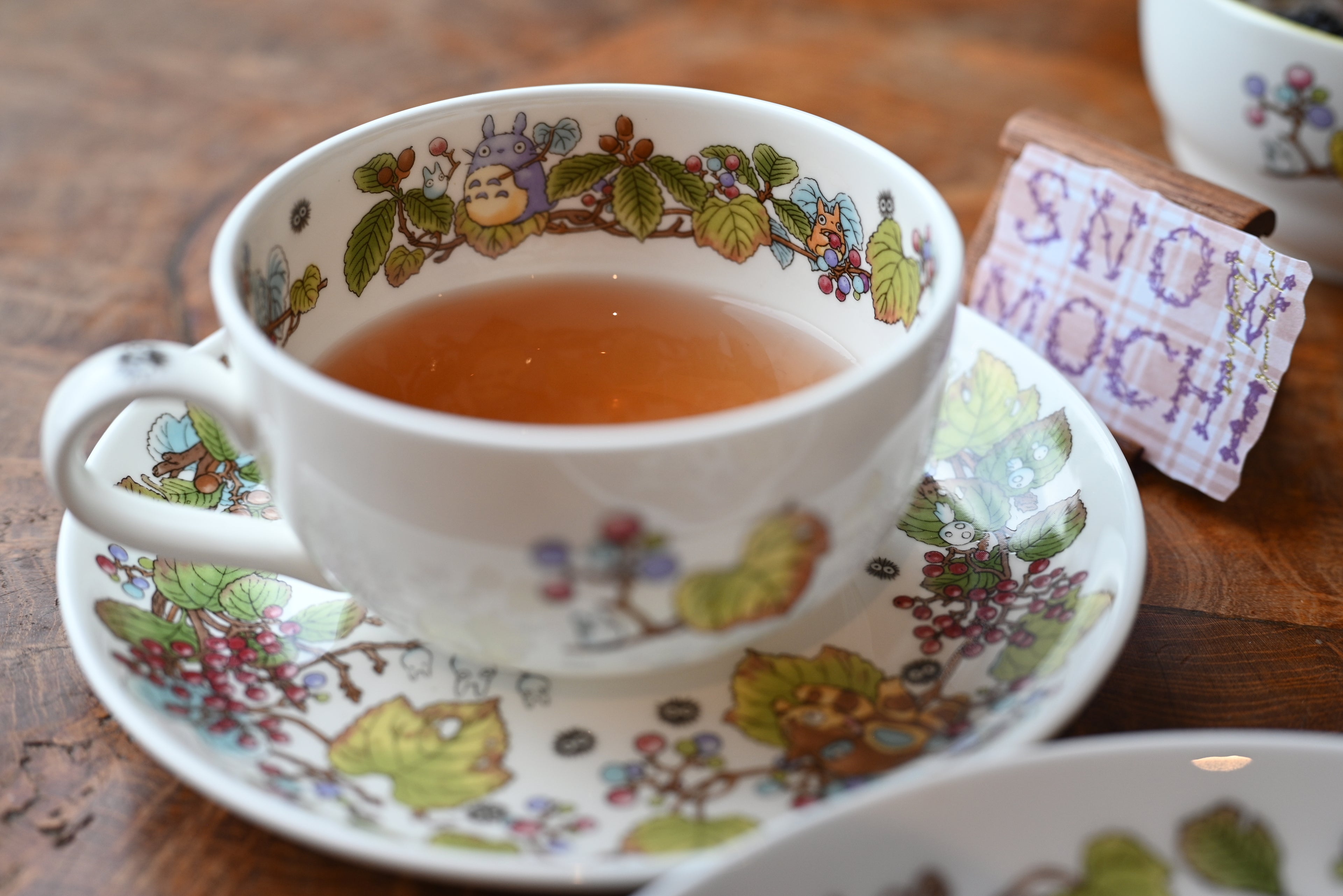 Studio Ghibli My Neighbor Totoro Teacup & Saucer - Viburnum