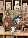 Cottonlion Cat Art Postcard J