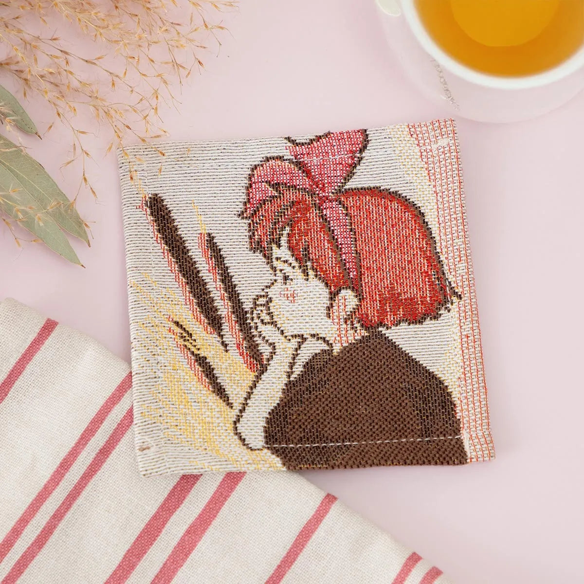 Kiki's Delivery Service Woven Gobelin Coaster | Studio Ghibli