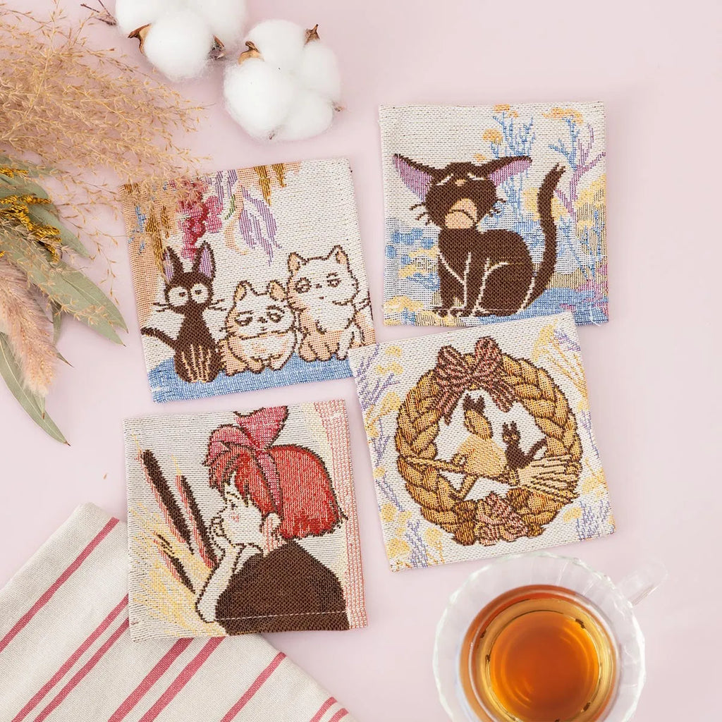 Kiki's Delivery Service Woven Gobelin Coaster | Studio Ghibli