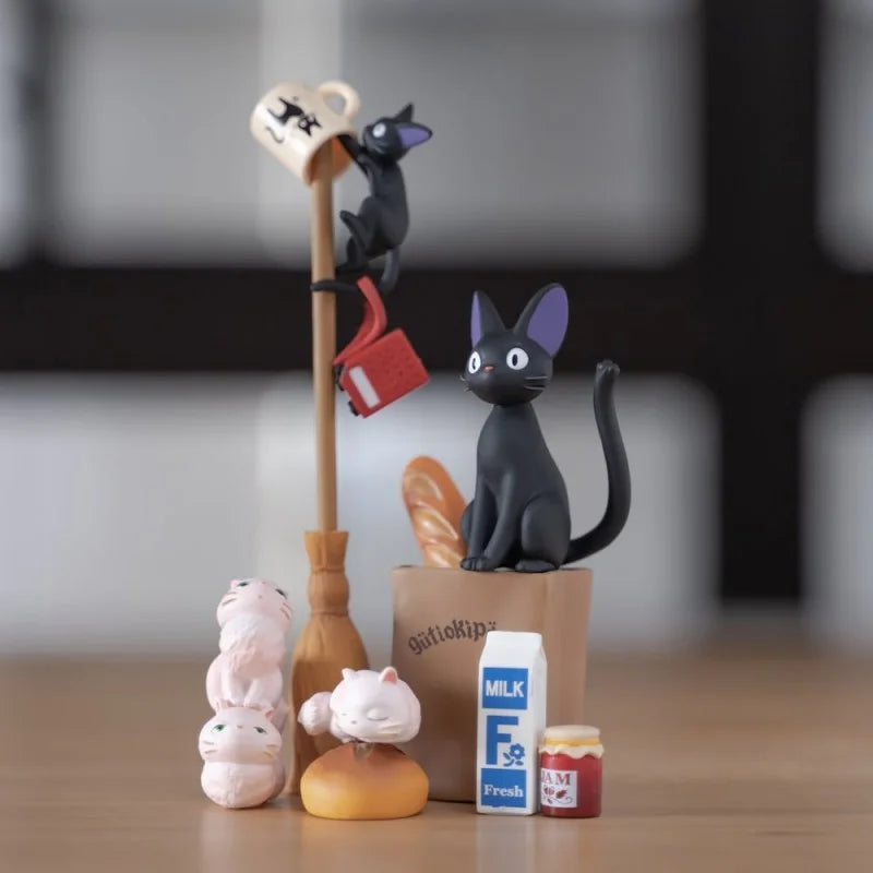 Ensky Kiki's Delivery Service Jiji  Nosechara Stacking Figures｜Studio Ghibli