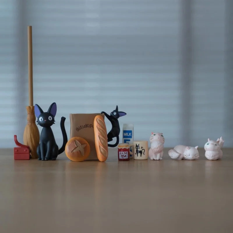 Ensky Kiki's Delivery Service Jiji  Nosechara Stacking Figures｜Studio Ghibli