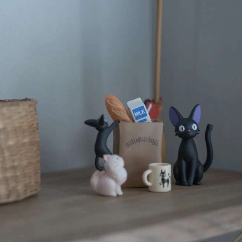 Ensky Kiki's Delivery Service Jiji  Nosechara Stacking Figures｜Studio Ghibli
