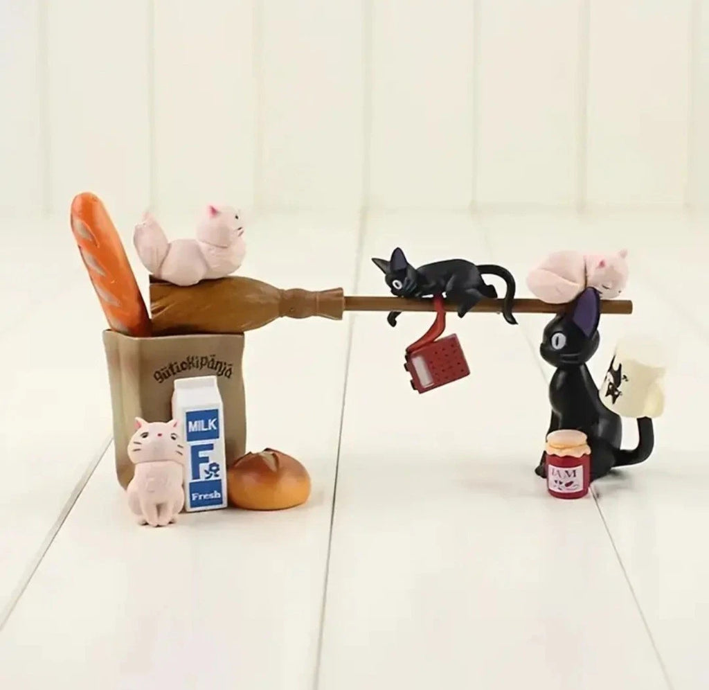 Ensky Kiki's Delivery Service Jiji  Nosechara Stacking Figures｜Studio Ghibli
