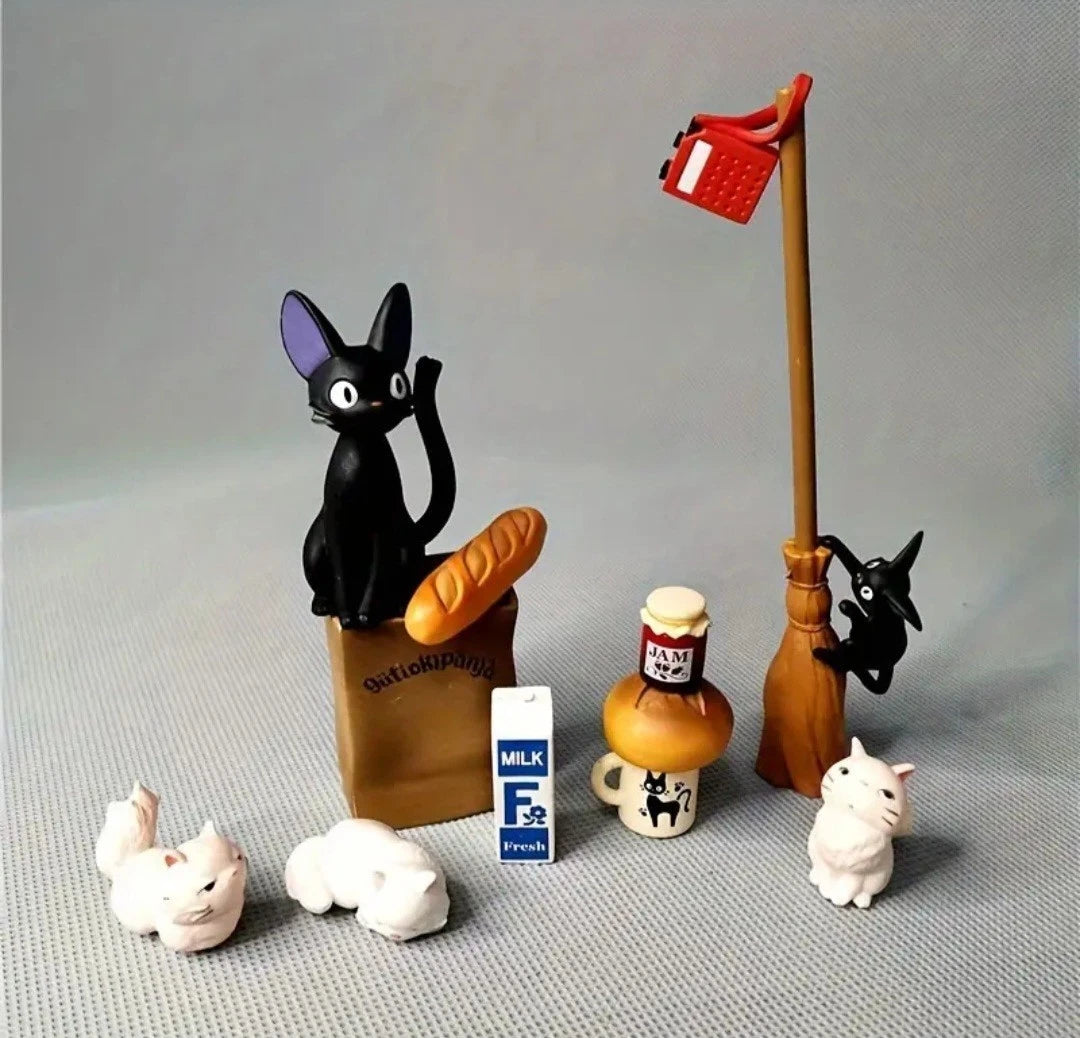 Ensky Kiki's Delivery Service Jiji  Nosechara Stacking Figures｜Studio Ghibli