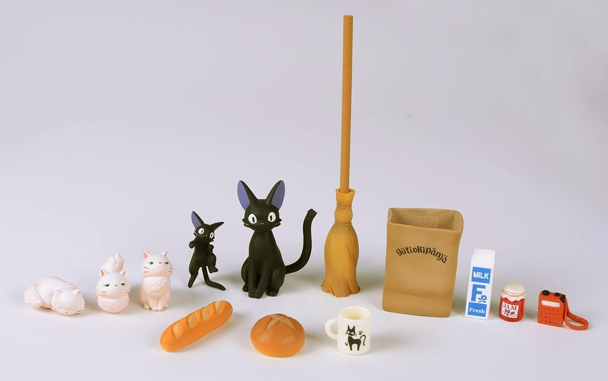 Ensky Kiki's Delivery Service Jiji  Nosechara Stacking Figures｜Studio Ghibli