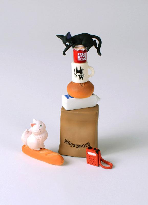 Ensky Kiki's Delivery Service Jiji  Nosechara Stacking Figures｜Studio Ghibli