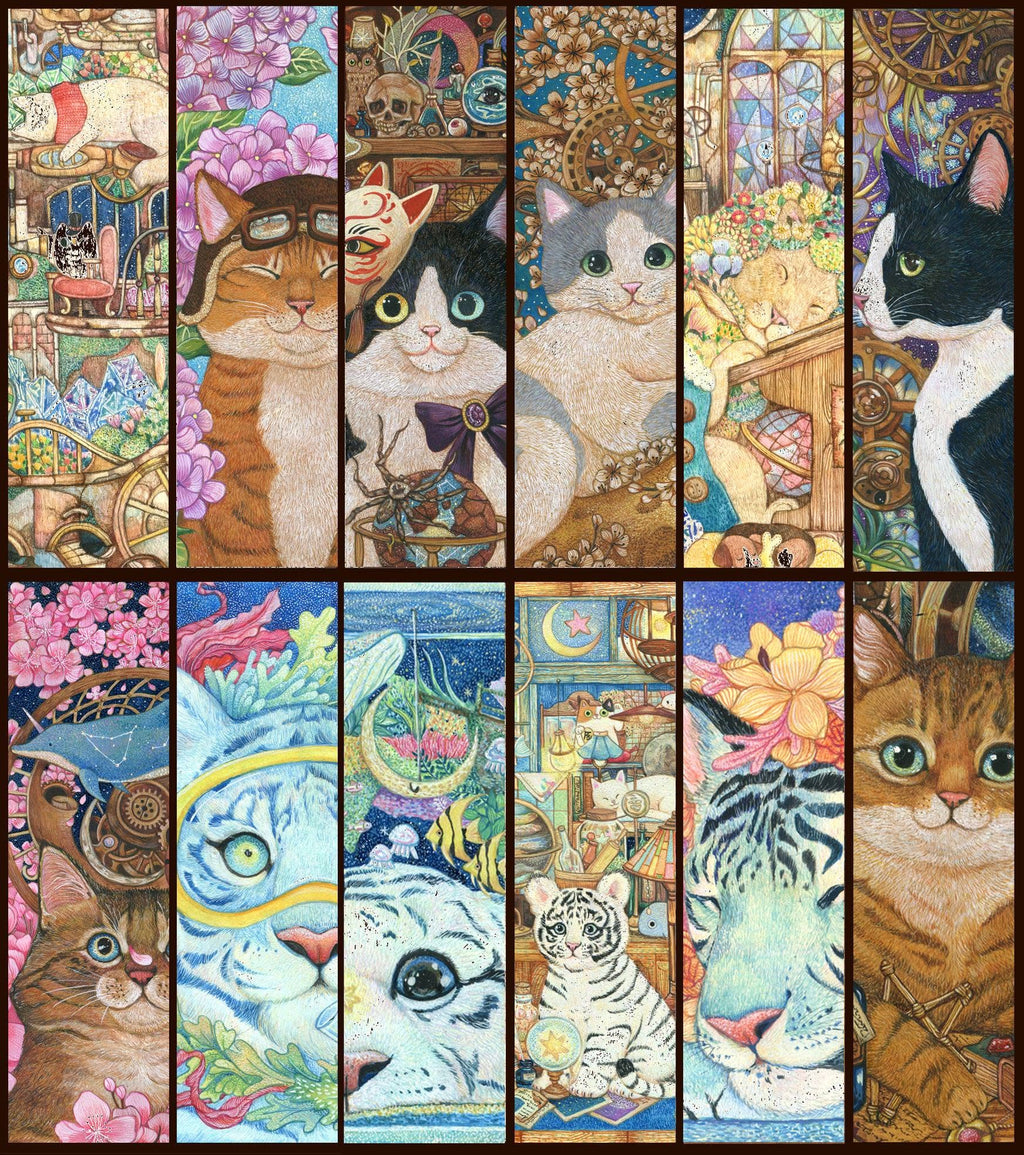 Cotton Lion Cat Art Postcard A
