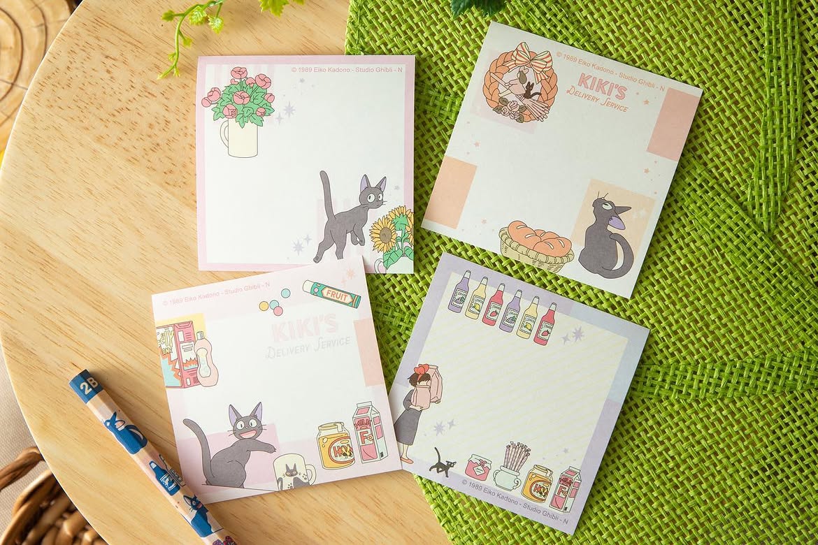 Kiki's Delivery Service Memo Pad - Kiki & Jiji Shopping | Studio Ghibli
