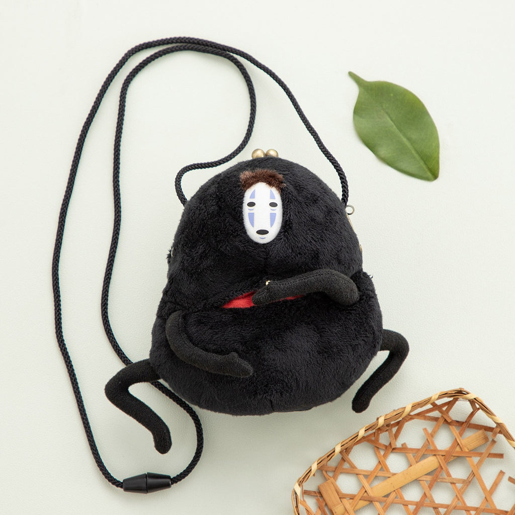 Spirited Away No-Face Plush Kiss-Lock Pouch / Crossby Bag