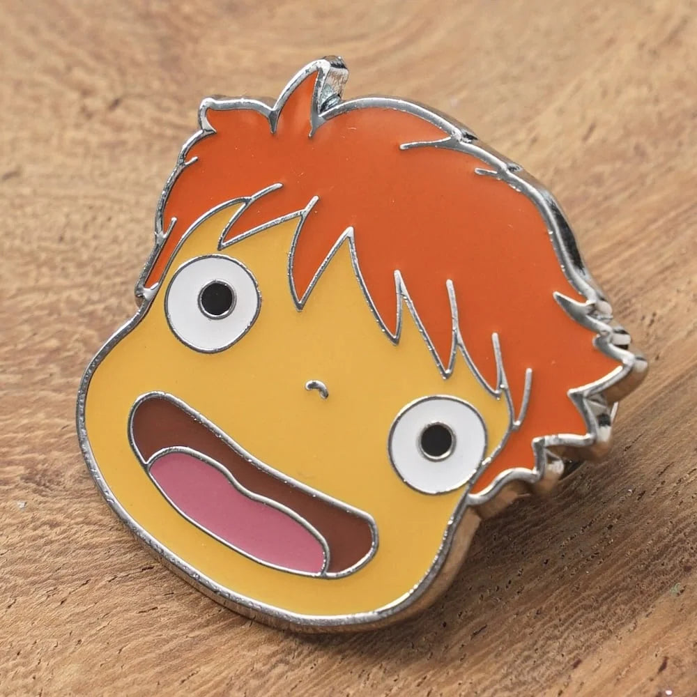 Ponyo on the Cliff Pin Badge Metal Brooch/ Pin Badge SP-08 | Studio Ghibli