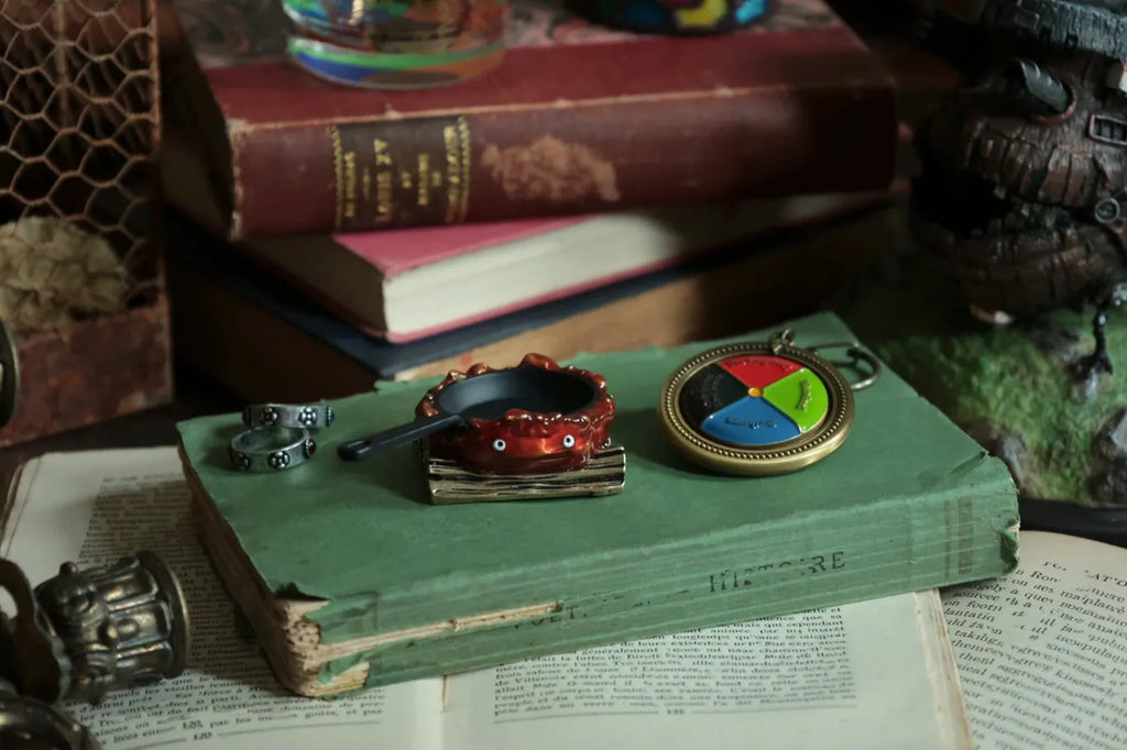 Howl's Moving Castle Magical Door Colour Dial Spinning Keyring | Bag Charm Studio Ghibli