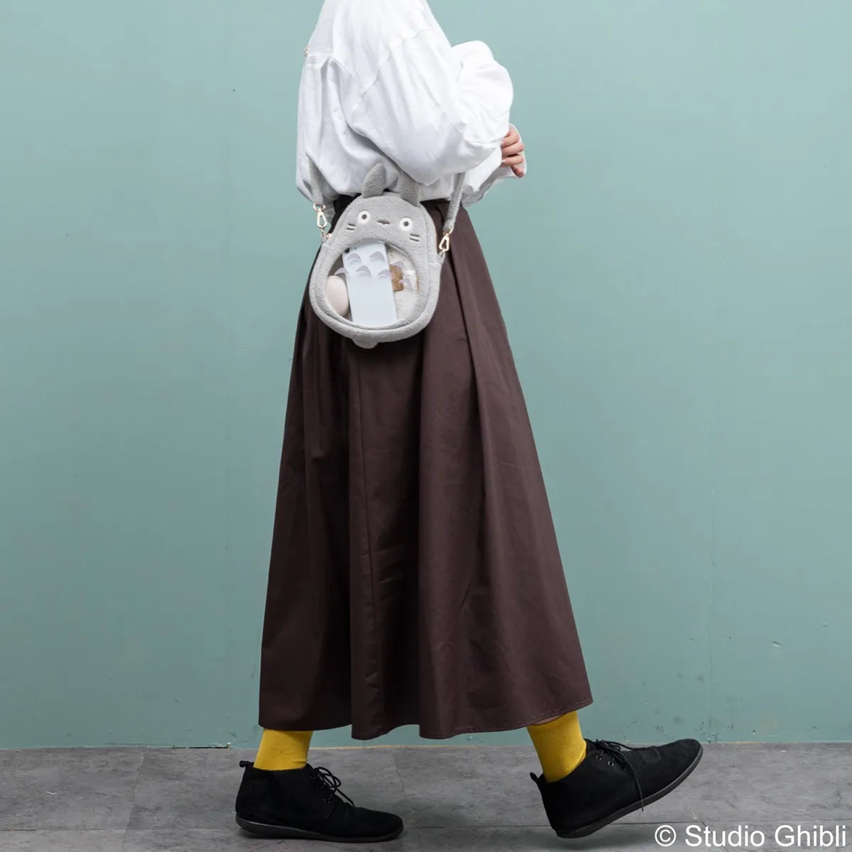 Studio Ghibli My Neighbor Totoro Outing Pochette / Pouch - Grey Totoro