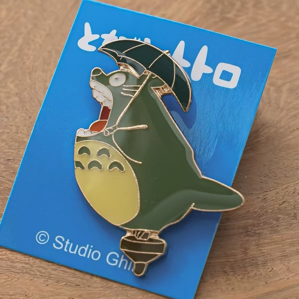 My Neighbor Totoro - Big Totoro Roaring Pin Badge T-04 | Studio Ghibli