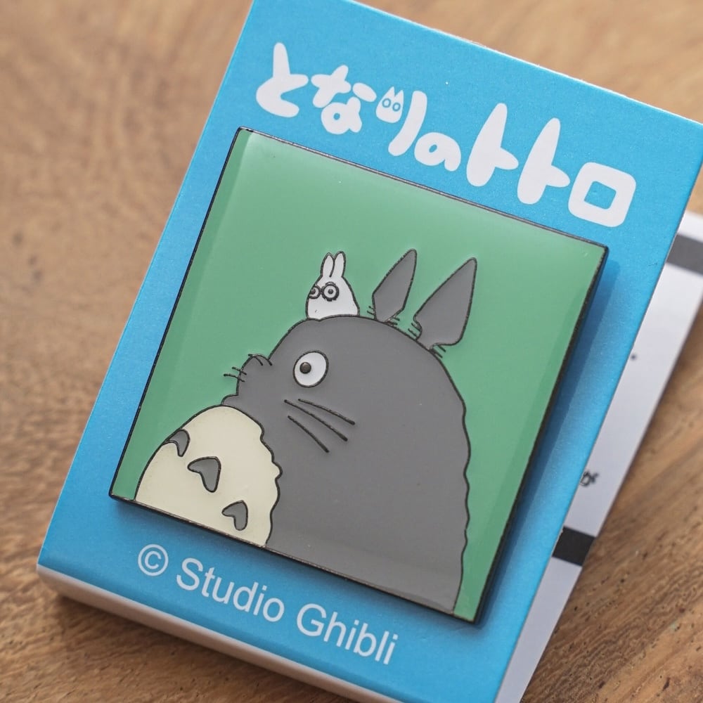 My Neighbor Totoro - Big & Small Totoro Side Profile Metal Pin Badge T-14
