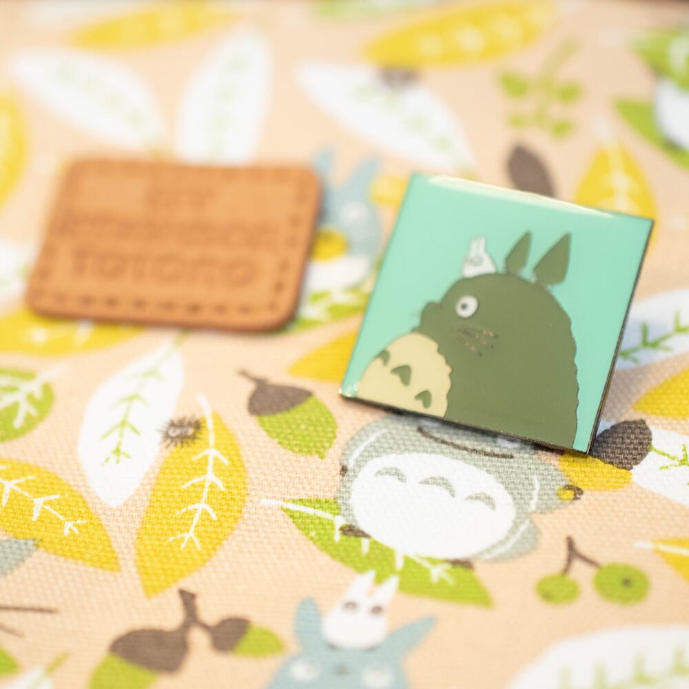 My Neighbor Totoro - Big & Small Totoro Side Profile Metal Pin Badge T-14