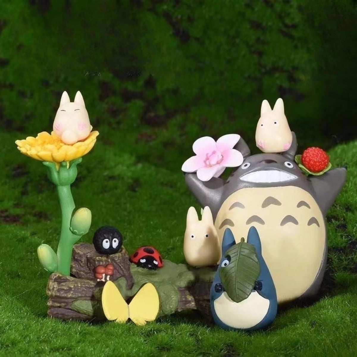 Ensky My Neighbor Totoro Nosechara Stacking Figures - Flower Set｜Studio Ghibli