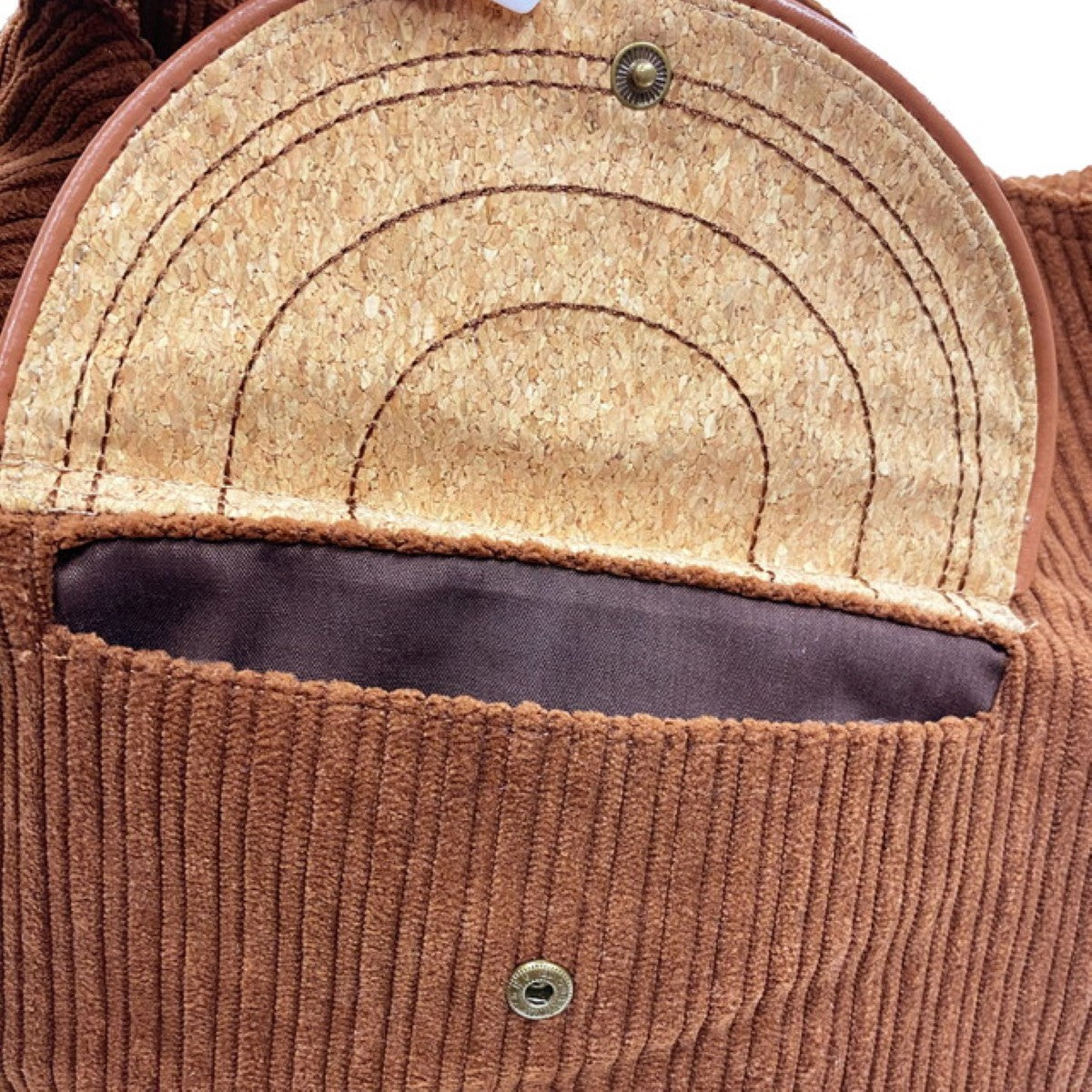 My Neighbor Totoro Treelog-Style Corduroy Handbag