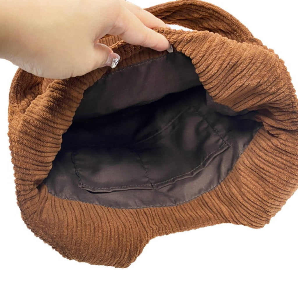 My Neighbor Totoro Treelog-Style Corduroy Handbag