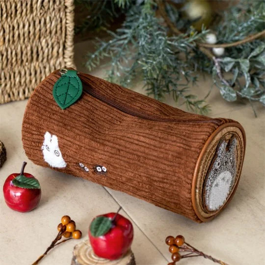 My Neighbor Totoro Treelog-Style Corduroy Pen Pouch | Studio Ghibli
