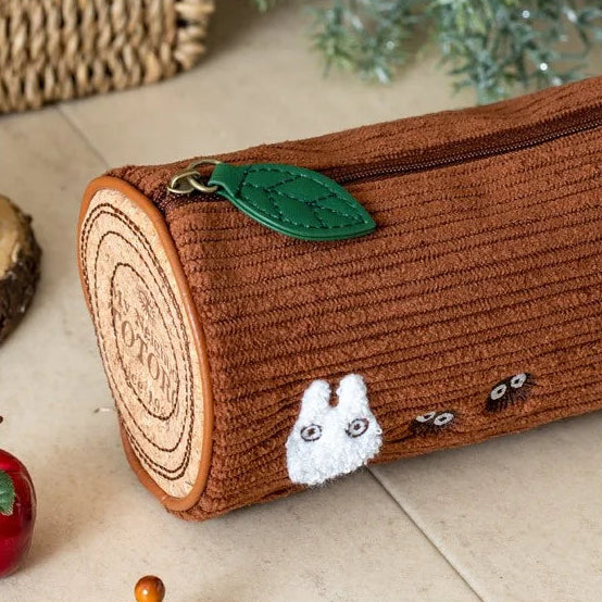 My Neighbor Totoro Treelog-Style Corduroy Pen Pouch | Studio Ghibli