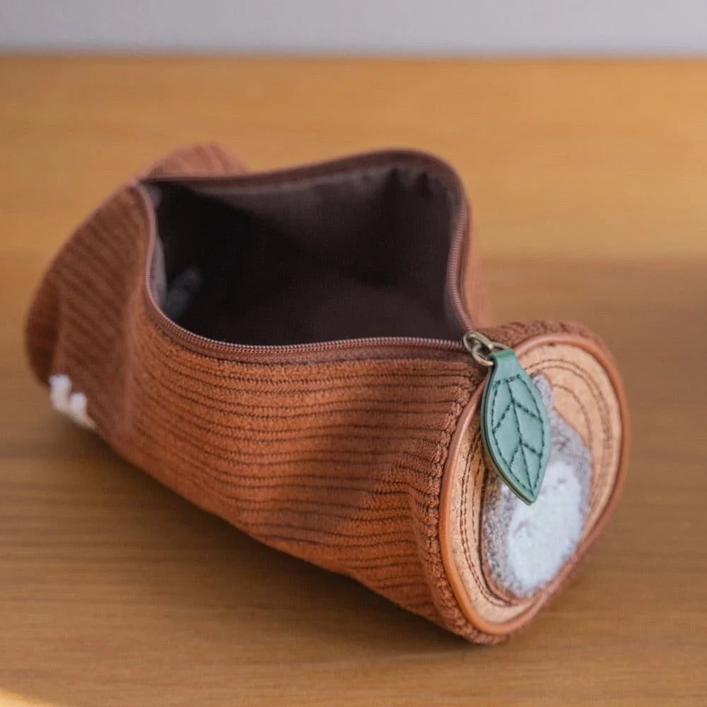 My Neighbor Totoro Treelog-Style Corduroy Pen Pouch | Studio Ghibli